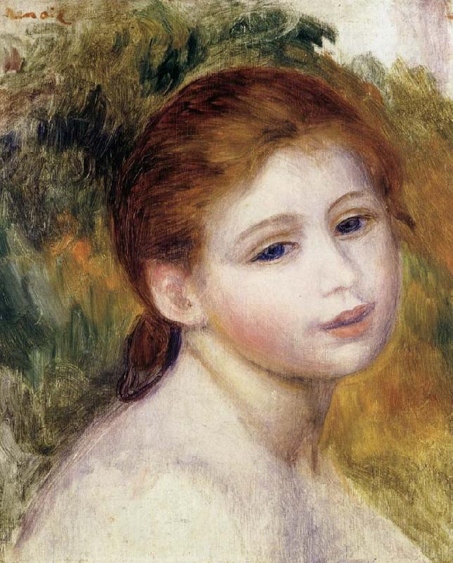 Pierre Renoir Head of a Woman oil painting image